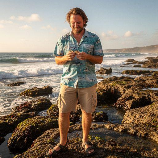 Tengeri biológus dolgozik a laboratóriumban, miközben különböző mintákat elemzi.